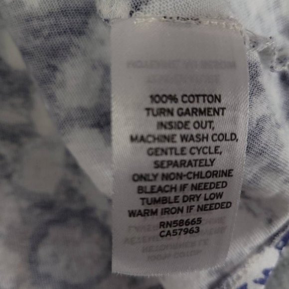 Tucker‎ + Tate Girls Tank Top Navy Peacoat Tie Dye Pullover Sleeveless Bow 4 - Picture 7 of 7